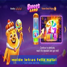 molde letras feliz natal